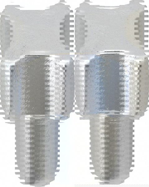 Lobed Knob: 25.4 mm Head Dia, 4 Points, Aluminum